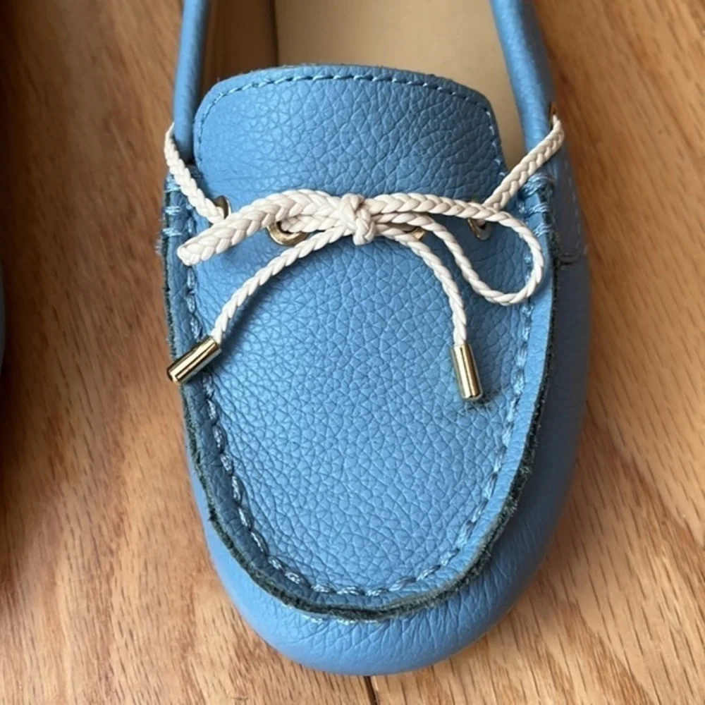 New Talbots leather blue driving loafers 6.5​ - Picture 4 of 9